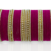 pink moti bangle set